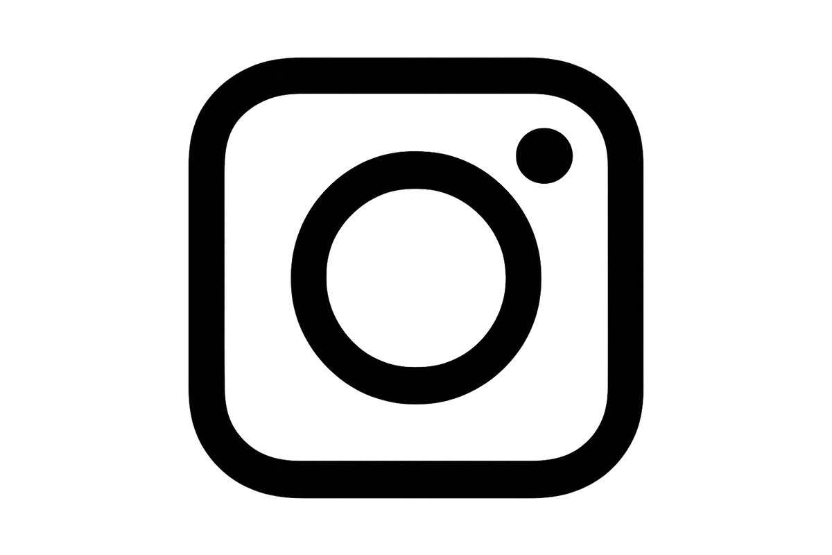 INSTEGRAM LOGO BLACK AND WHITE